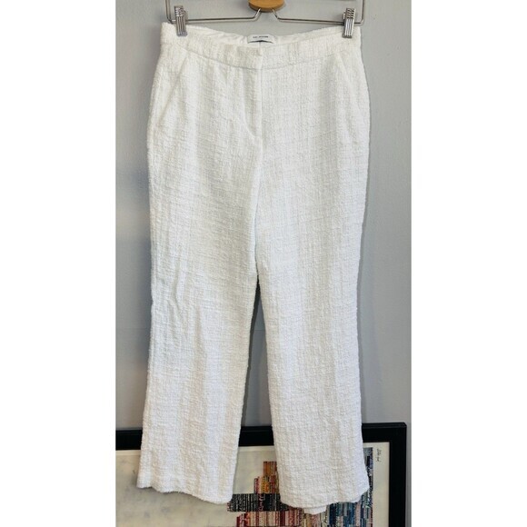 St. John WHITE  Knit Pants SIZE 4 MADE IN ITALY - Picture 1 of 10